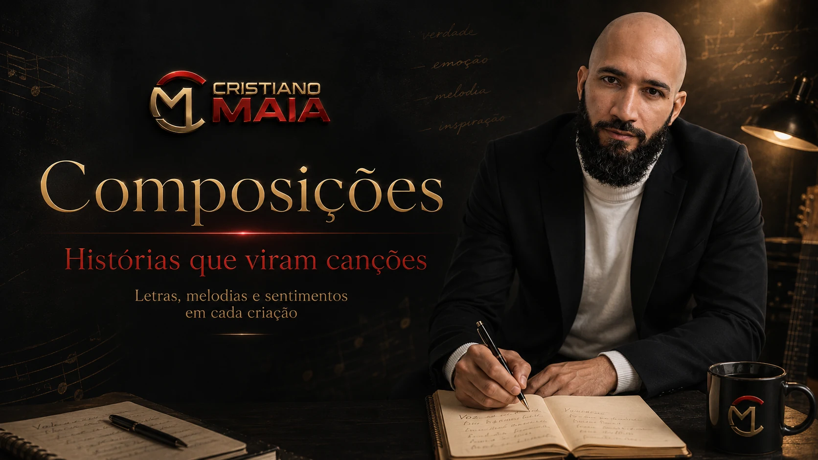 Arte oficial de Cristiano Maia dedicada às composições